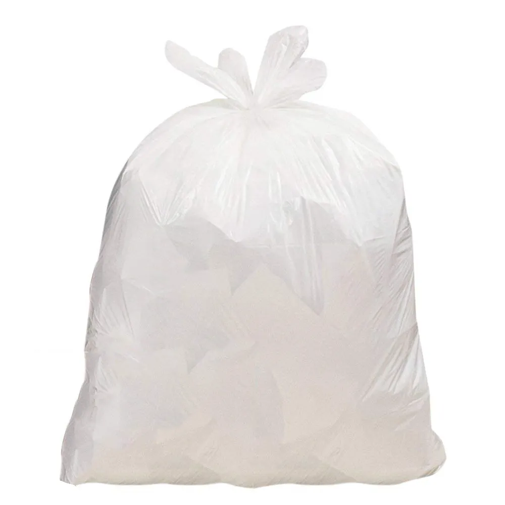 130ct Trash Bags Wastebasket Liners Cordless White Roll Garbage 8 Gallon Kitchen