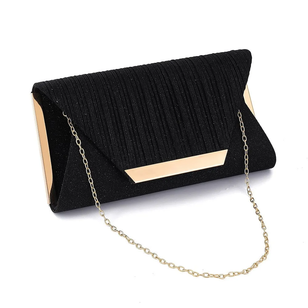 2021 Lady Handbag Party Soft Single Chain Package Cover Type Clutches