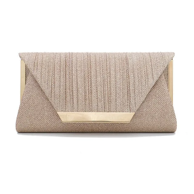 2021 Lady Handbag Party Soft Single Chain Package Cover Type Clutches