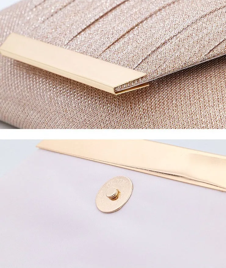 2021 Lady Handbag Party Soft Single Chain Package Cover Type Clutches