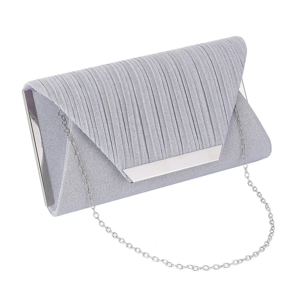 2021 Lady Handbag Party Soft Single Chain Package Cover Type Clutches