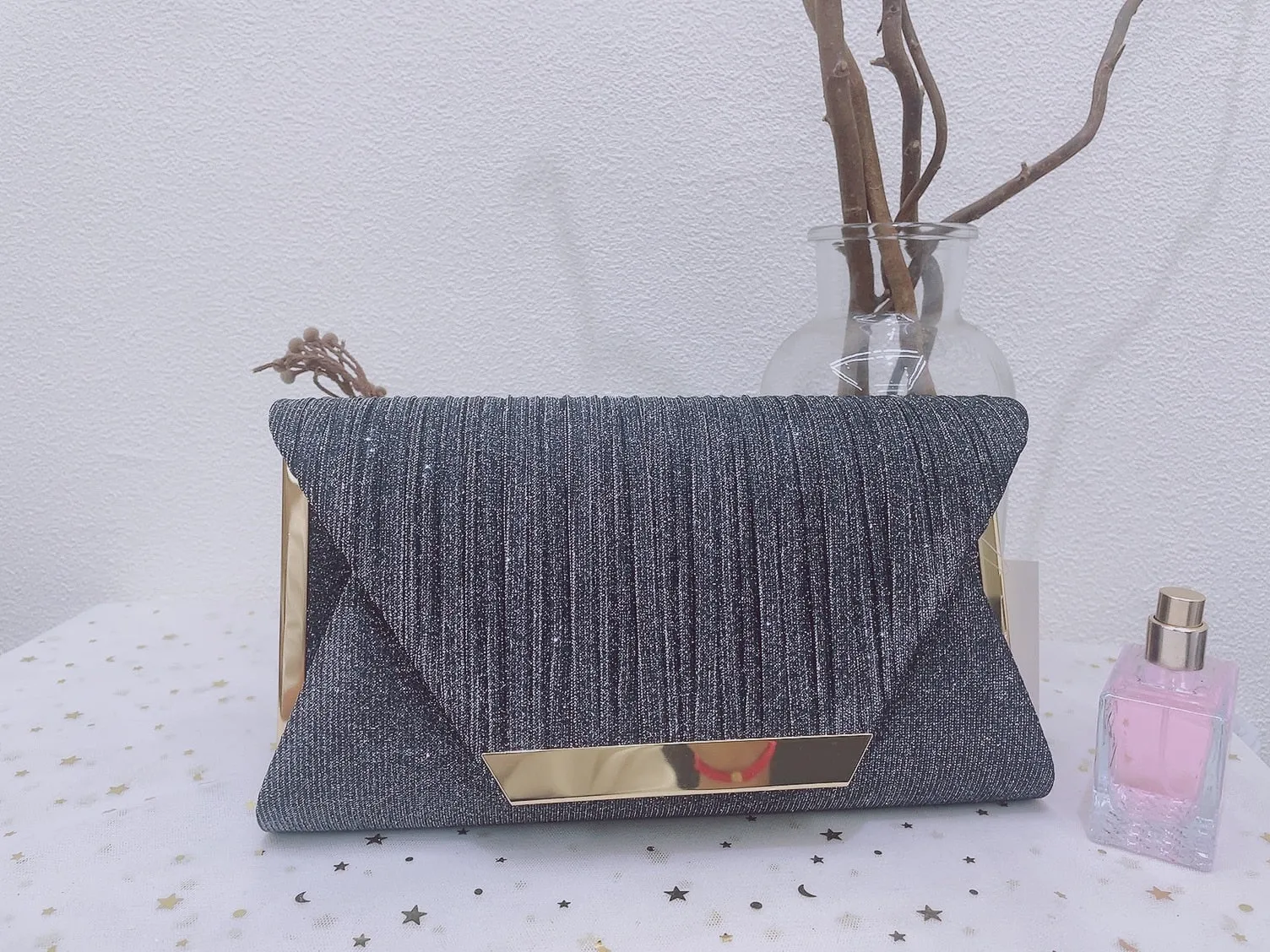 2021 Lady Handbag Party Soft Single Chain Package Cover Type Clutches