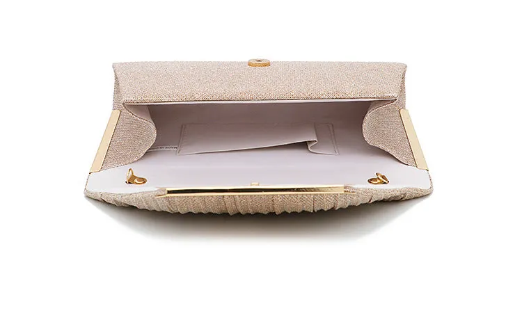 2021 Lady Handbag Party Soft Single Chain Package Cover Type Clutches