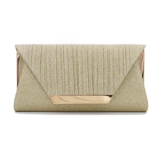 2021 Lady Handbag Party Soft Single Chain Package Cover Type Clutches