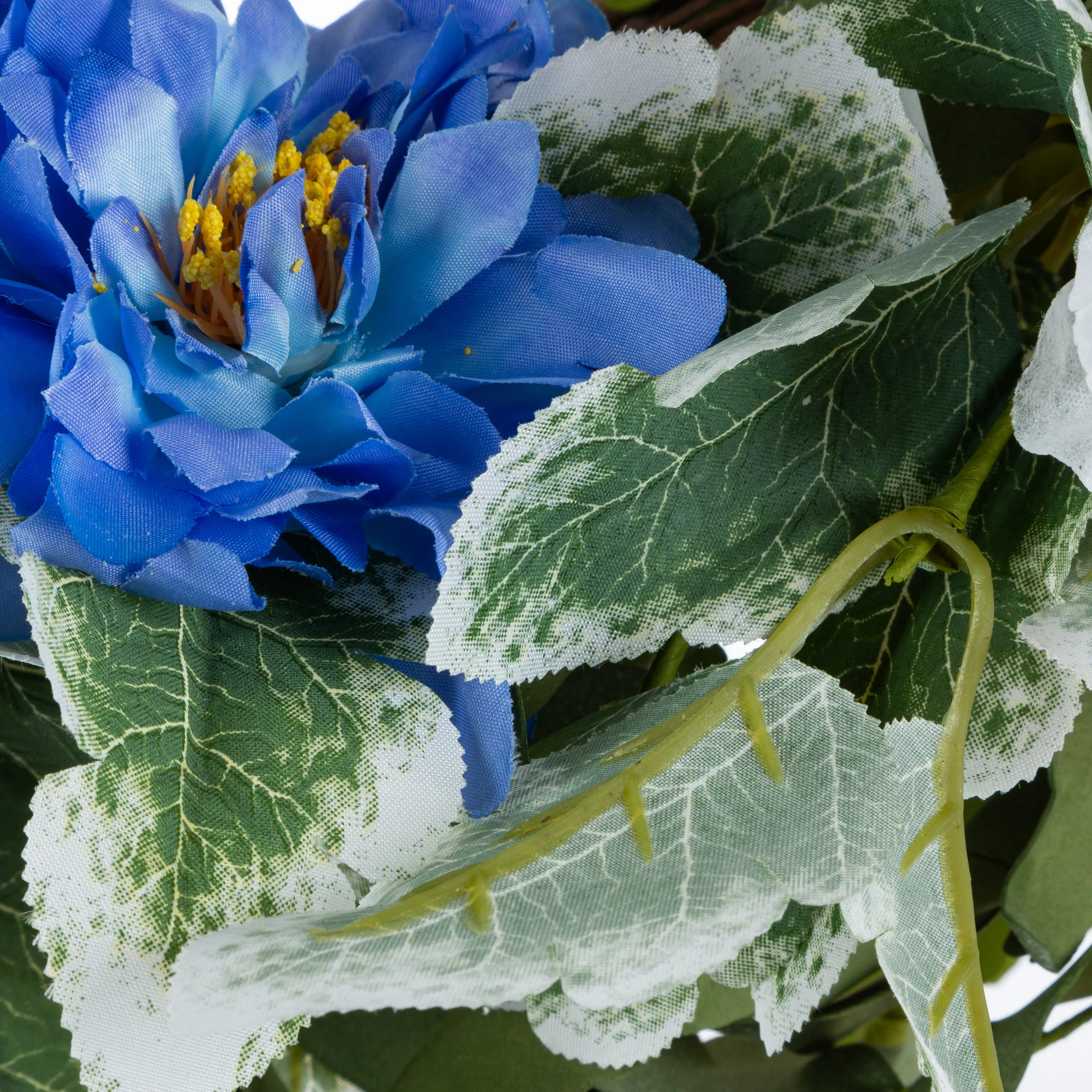 24 in. Blue Wild Flower Wreath