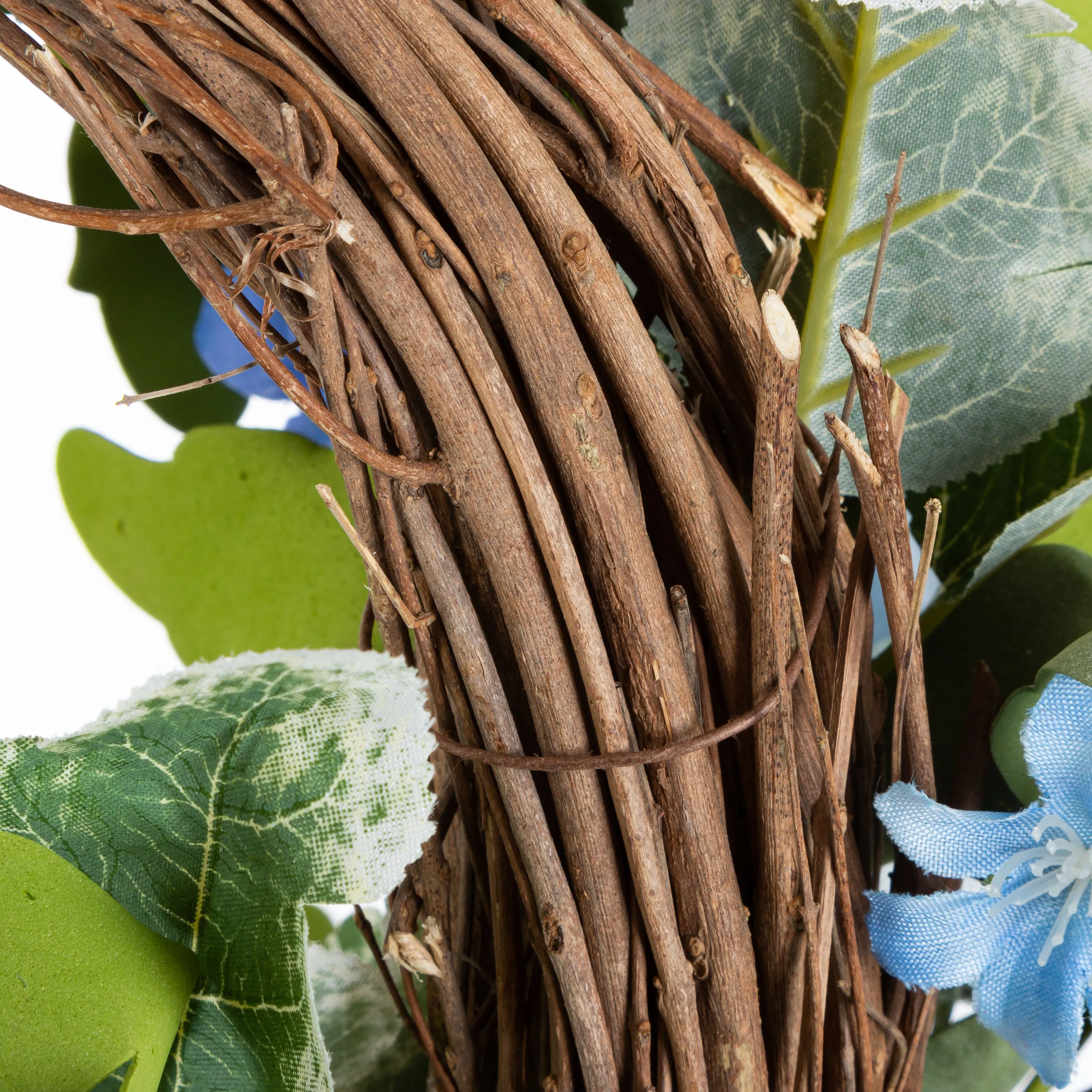 24 in. Blue Wild Flower Wreath