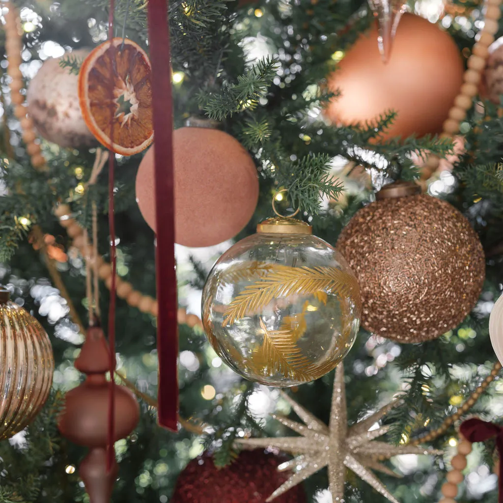 2.75" Gold Glitter Starburst Ornament