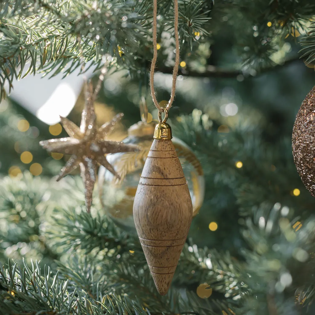 2.75" Gold Glitter Starburst Ornament
