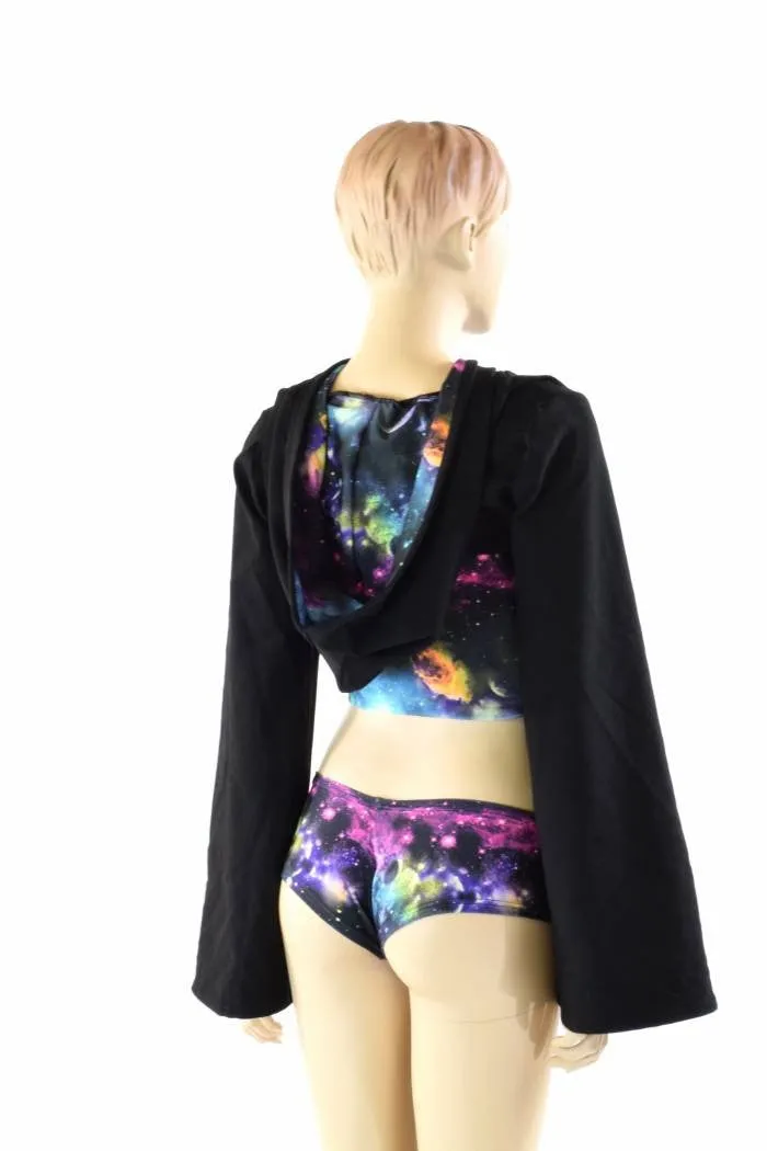 3PC UV Glow Galaxy Bolero Set