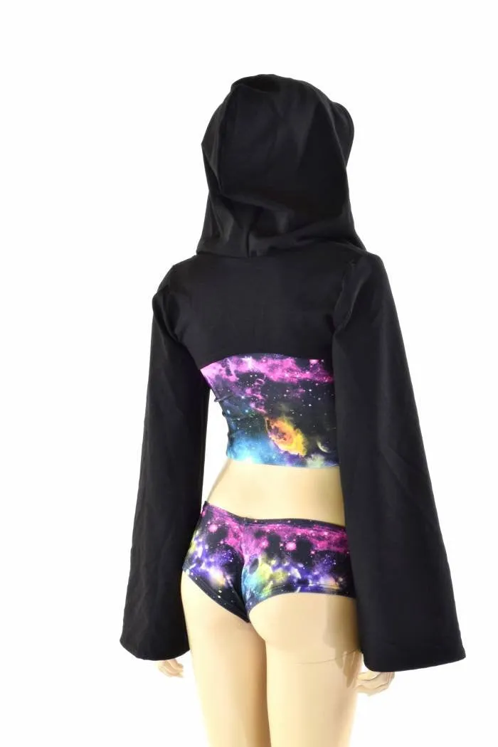 3PC UV Glow Galaxy Bolero Set
