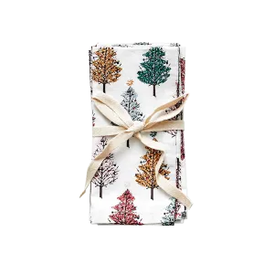 4-Pack Napkin Set-Multi Christmas Trees