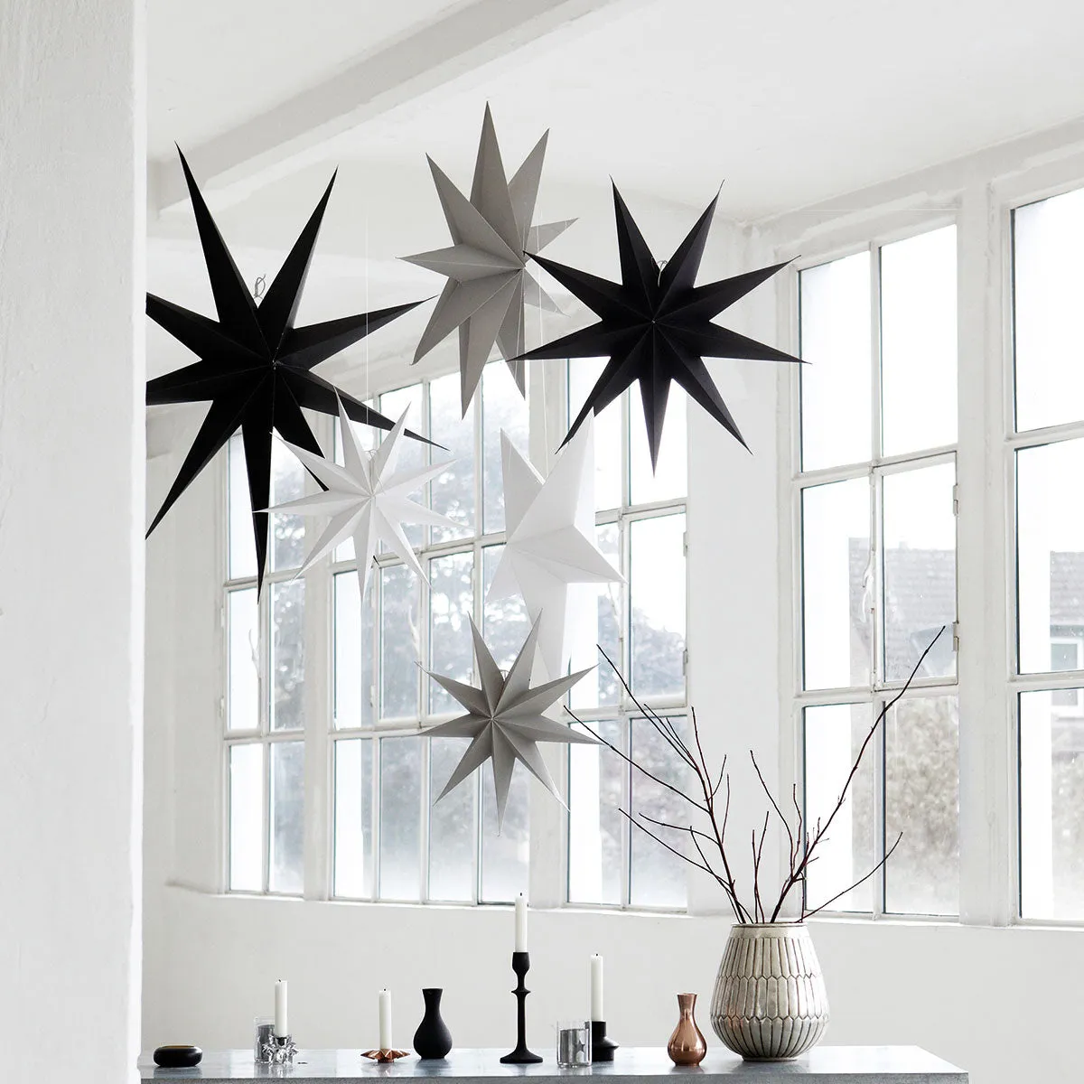 9 Point Star | 87cm | White or Brown/Black | by House Doctor