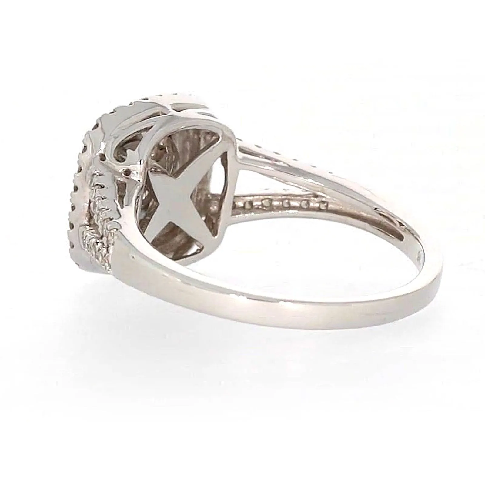 9ct White Gold Round Brilliant Cut with 1 CARAT tw of Diamonds Ring
