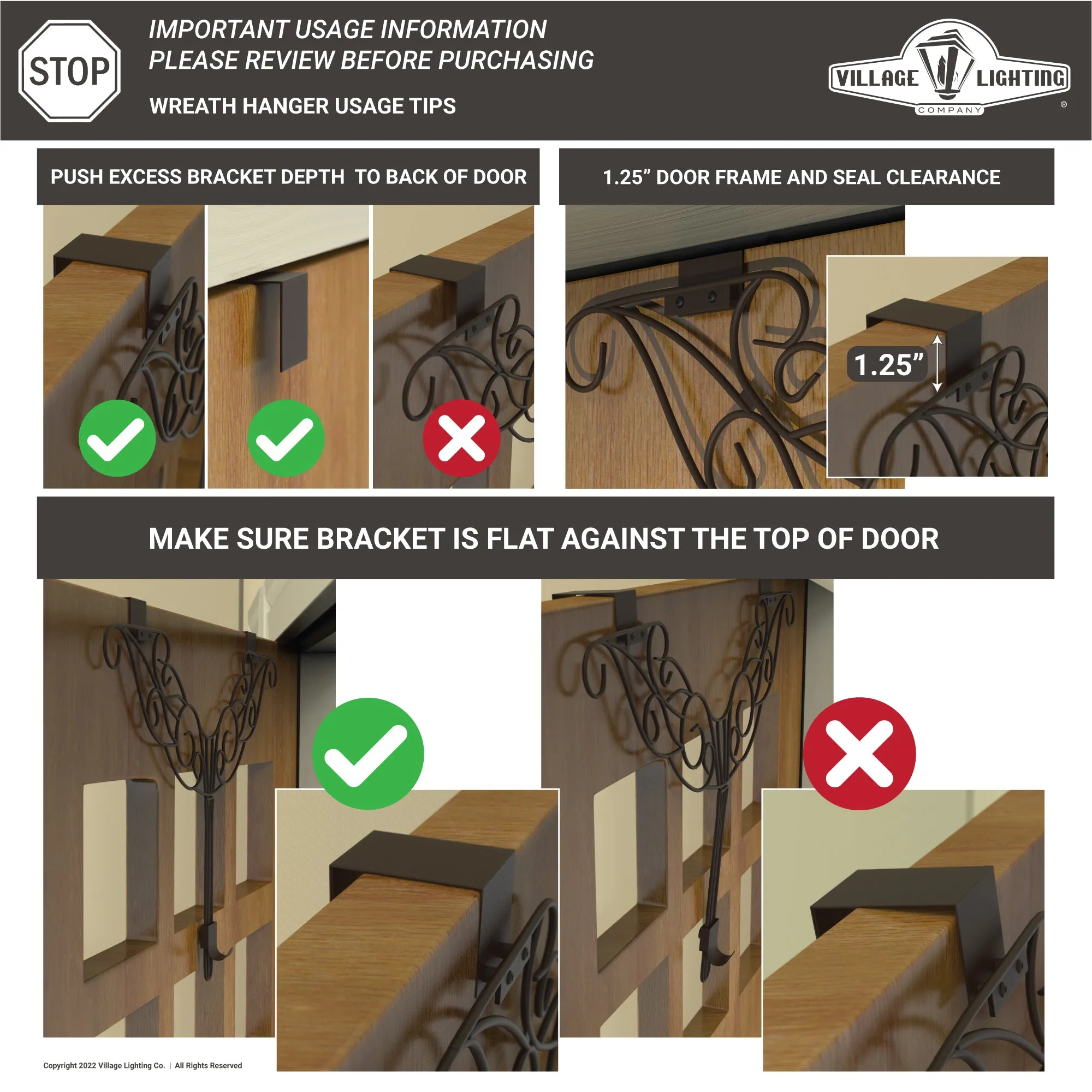 Adjustable Wreath Hanger - [Elegant]