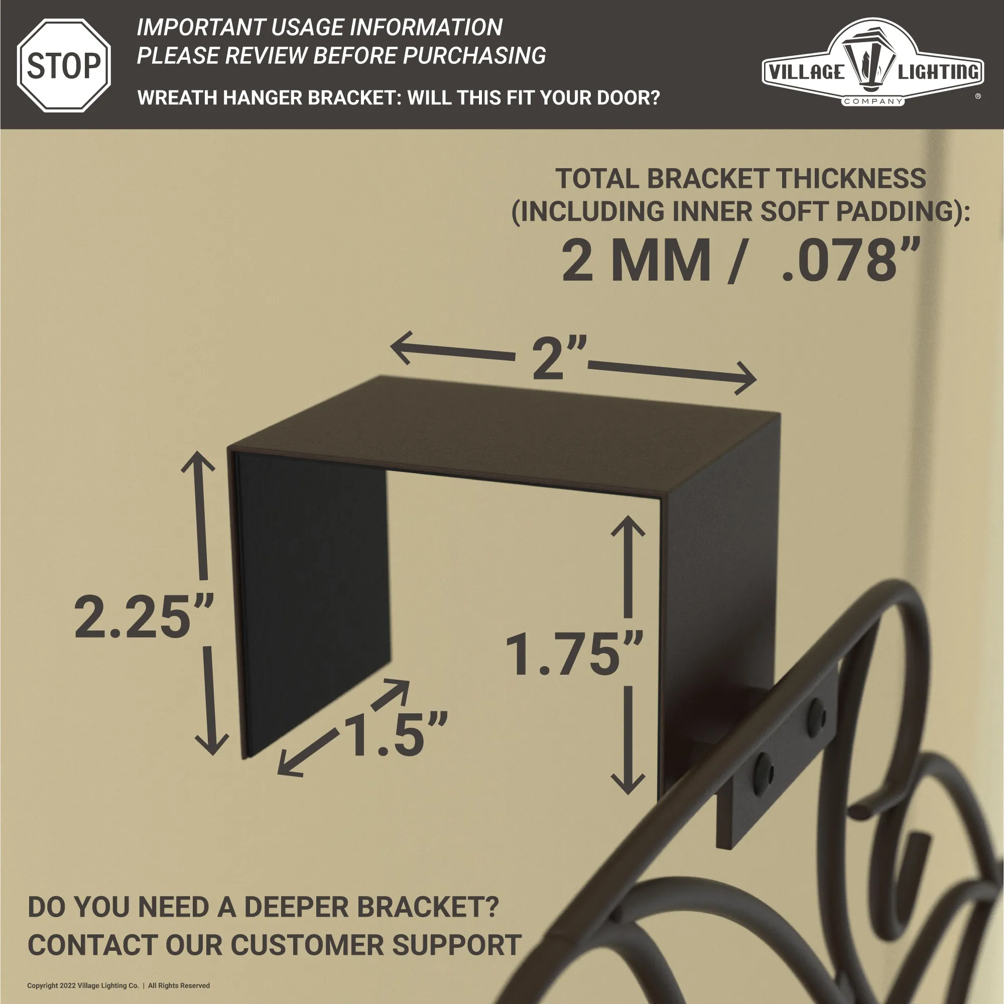 Adjustable Wreath Hanger - [Elegant]