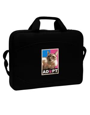 Adopt Cute Kitty Cat Adoption 15&#x22; Dark Laptop / Tablet Case Bag