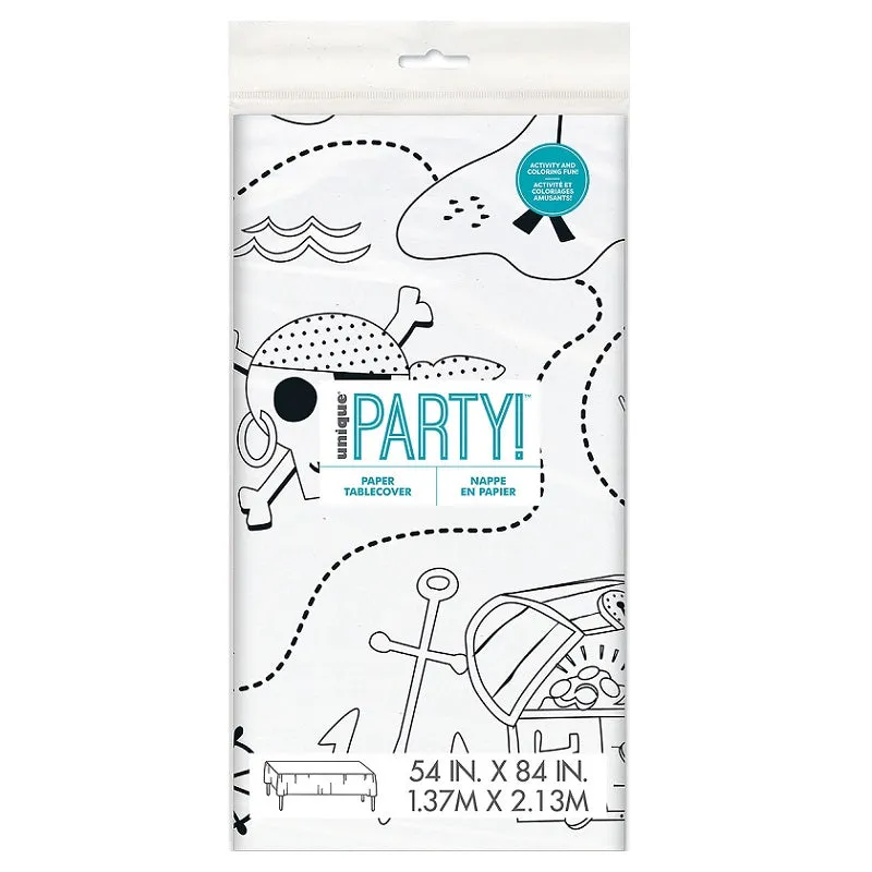 Ahoy Pirate Paper Tablecloth