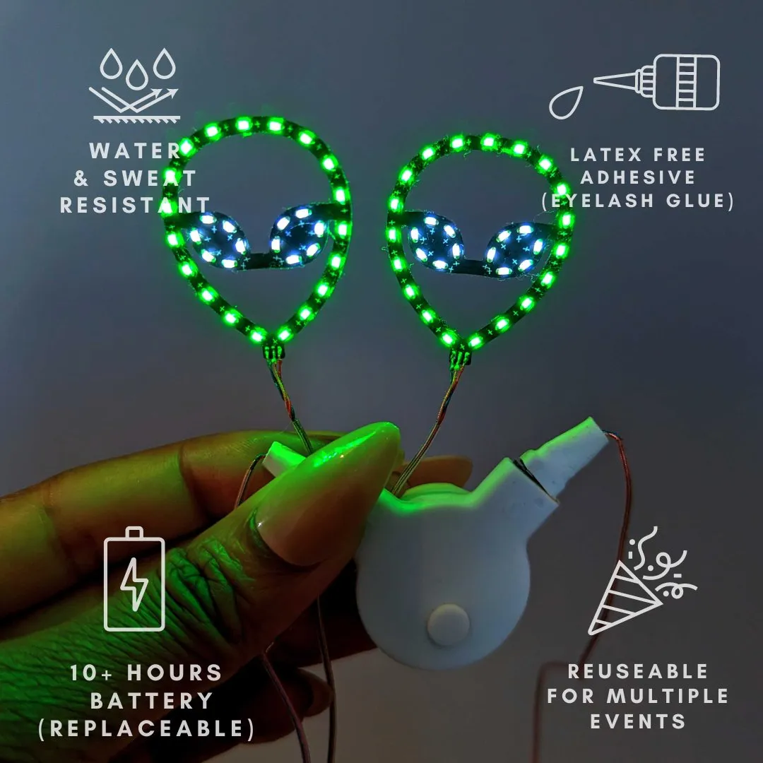 Aliens LED Face Stickers