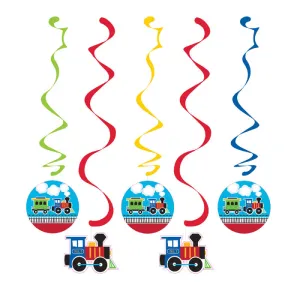 All Aboard Train Dizzy Danglers (5/Pkg)