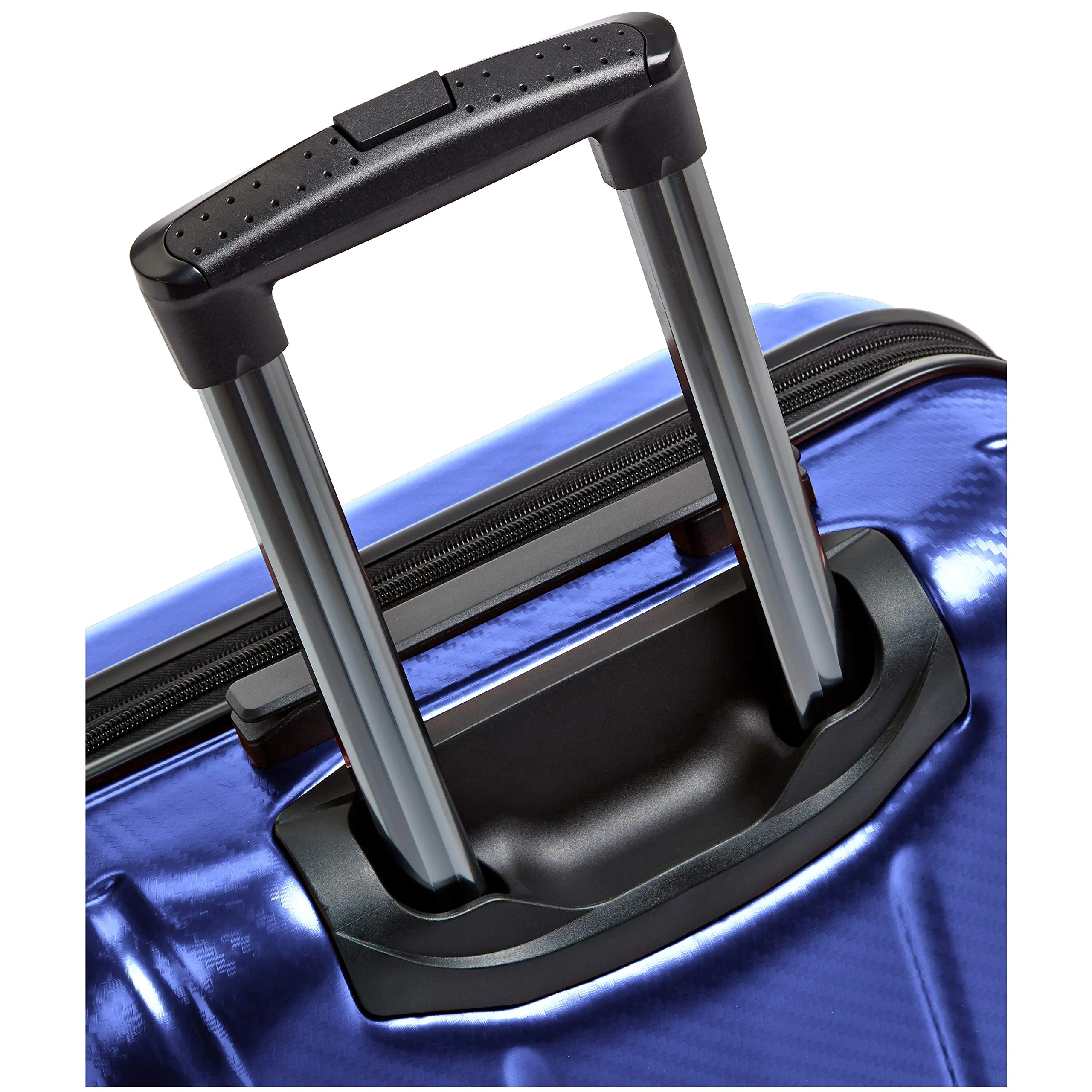 AmazonBasics Oxford Expandable Spinner Luggage Suitcase with TSA Lock - 24 Inch, Blue