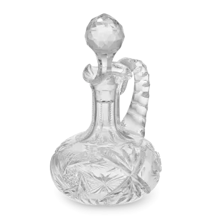 American Brilliant Period Cut Glass Cruet Bottle