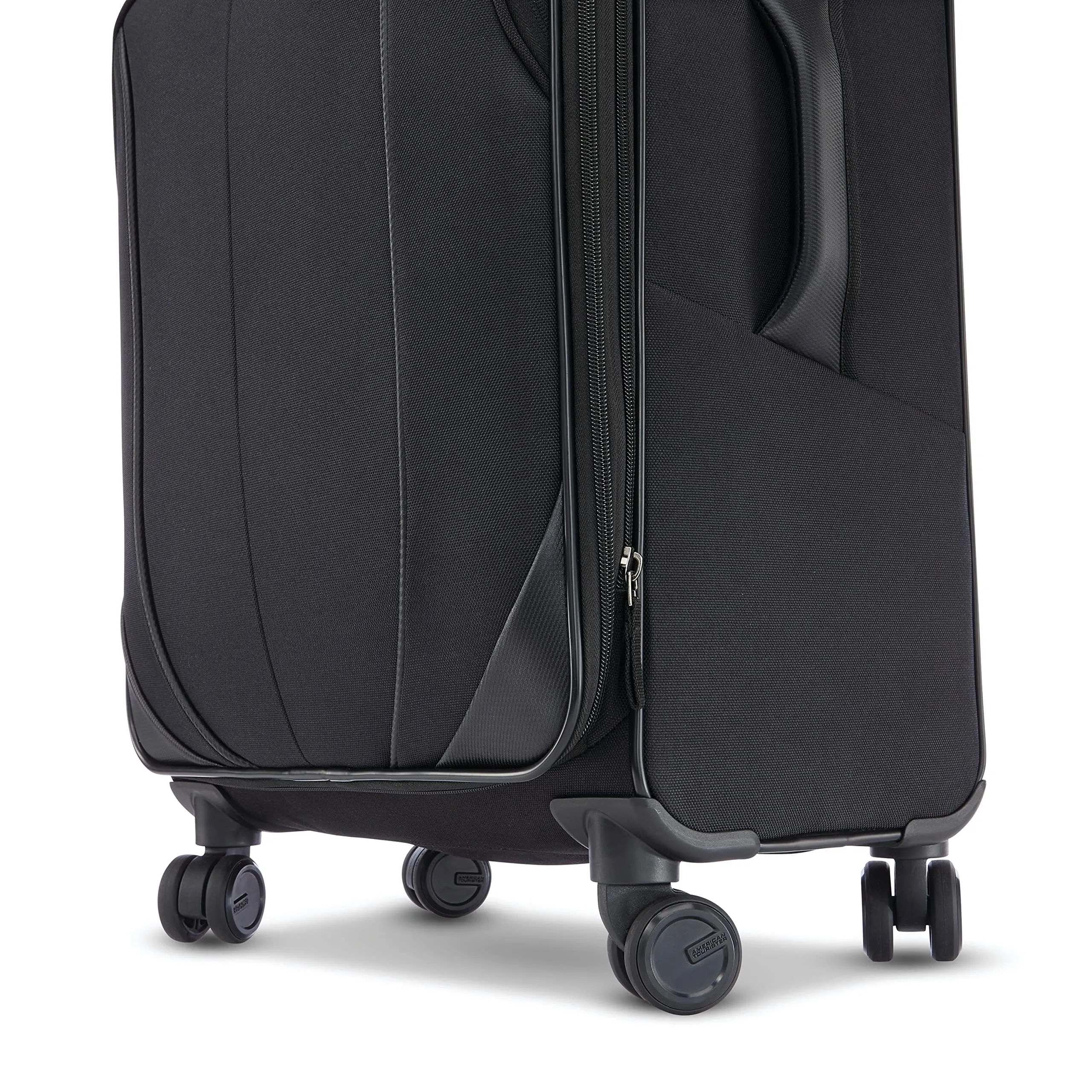 AMERICAN TOURISTER 4 KIX 2.0 Softside Expandable Luggage, Black, 24 Spinner