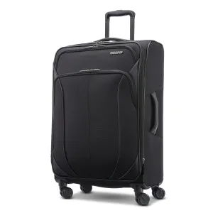 AMERICAN TOURISTER 4 KIX 2.0 Softside Expandable Luggage, Black, 24 Spinner