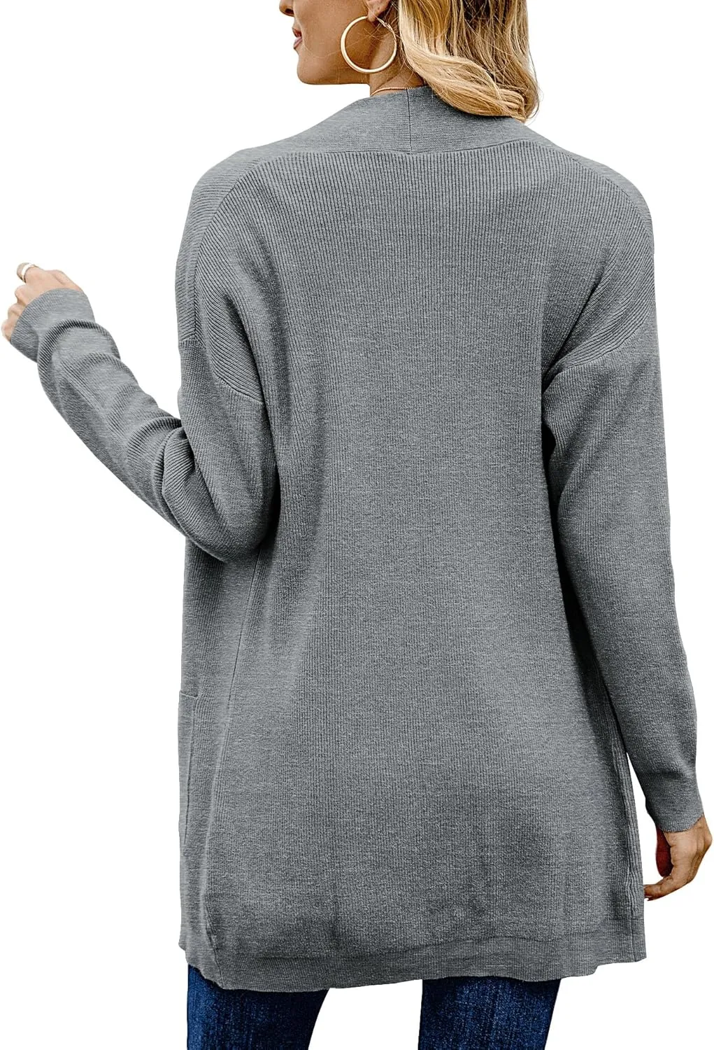ANIXAY Cardigan Sweaters for Women 2024 Long Sleeve Open Front Knit Outwear Coat Womens Cardigan with Pockets