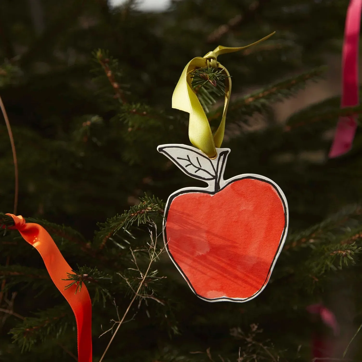 Apple Decoration in Red