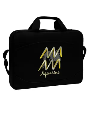 Aquarius Symbol 15&#x22; Dark Laptop / Tablet Case Bag