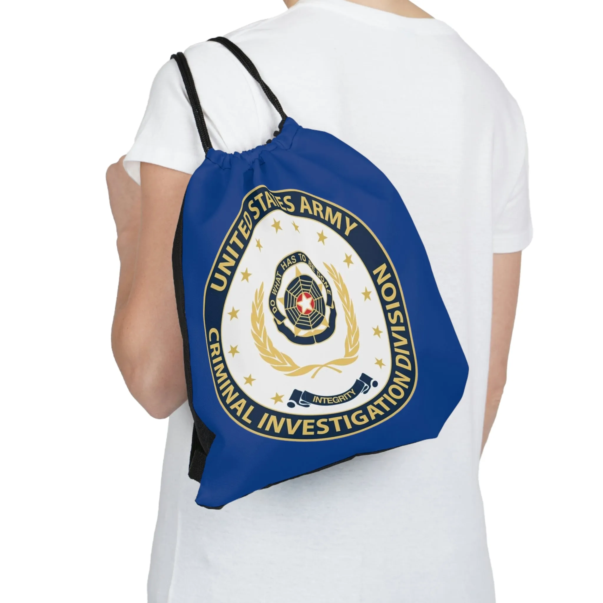 Army CID Seal - Outdoor Drawstring Bag
