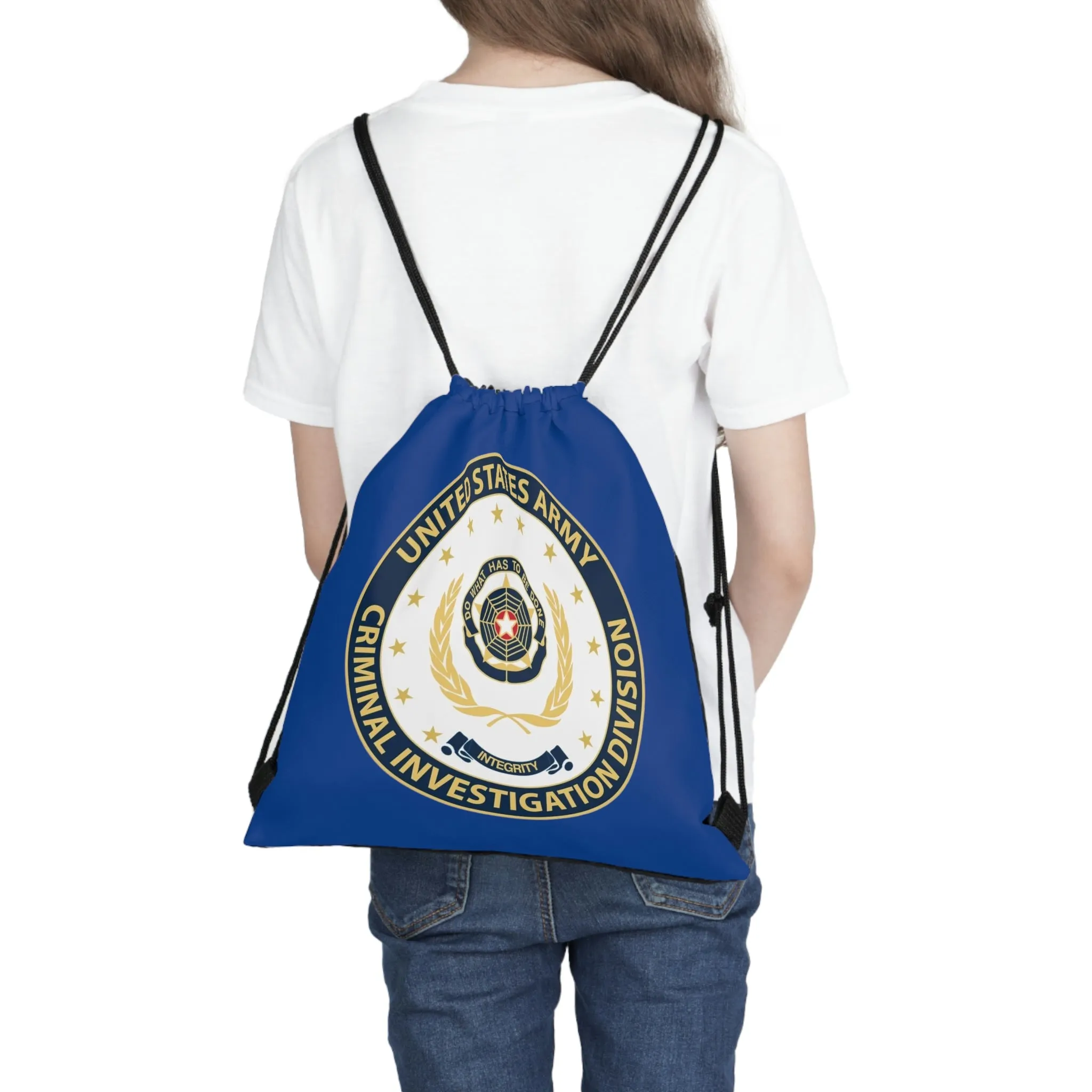 Army CID Seal - Outdoor Drawstring Bag