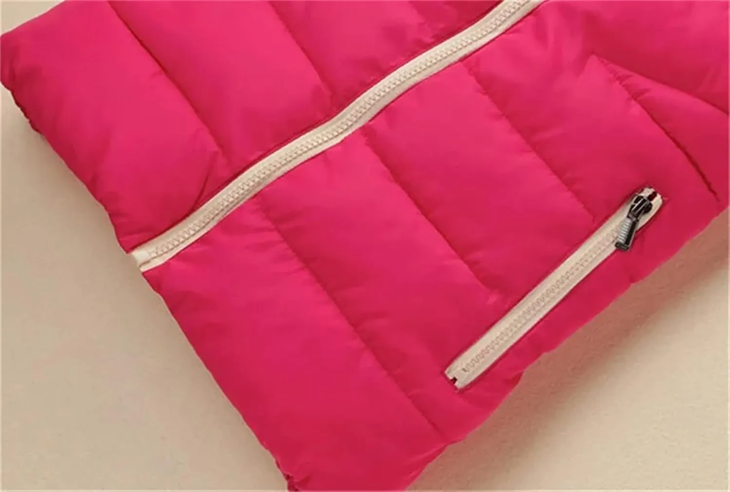 Autumn Winter Women Casual Hooded Warm Sleeveless Waistcoat Jacket Cotton Padded Vest Parkas