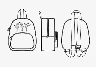Ballerina Backpack (A808C)