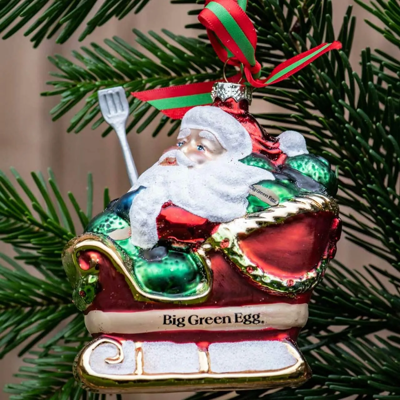 Big Green Egg Santa’s Sleigh Ornament