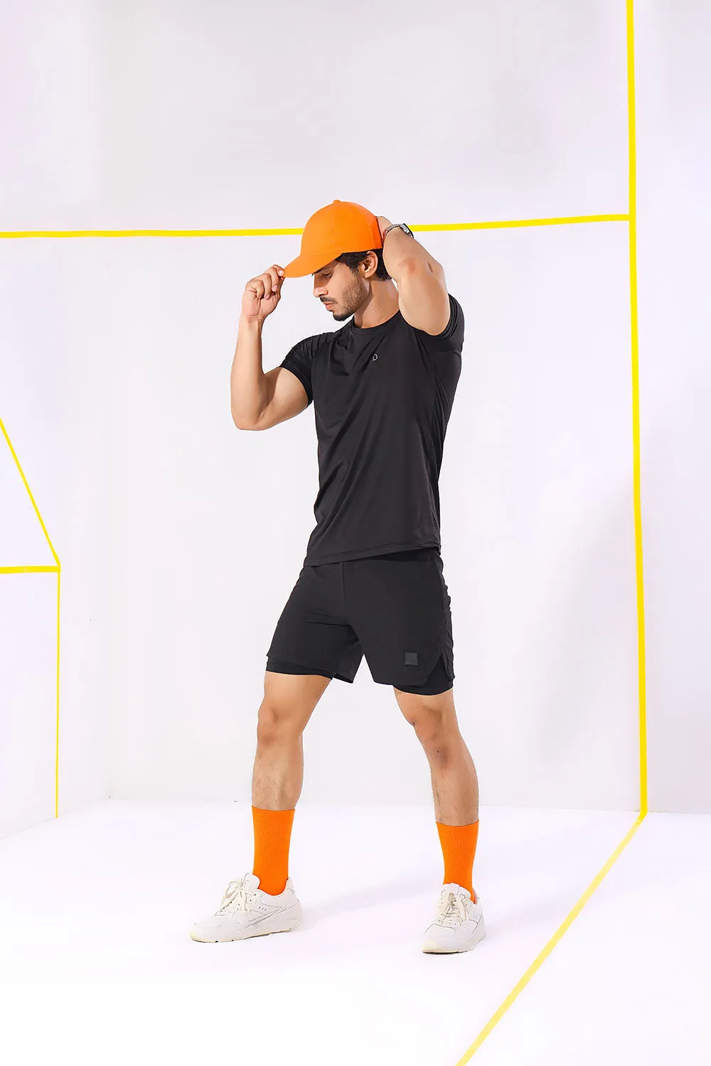 Black Active Lightweight Performance 2-in-1 Shorts