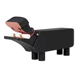 Blackboard Hippo Figurine