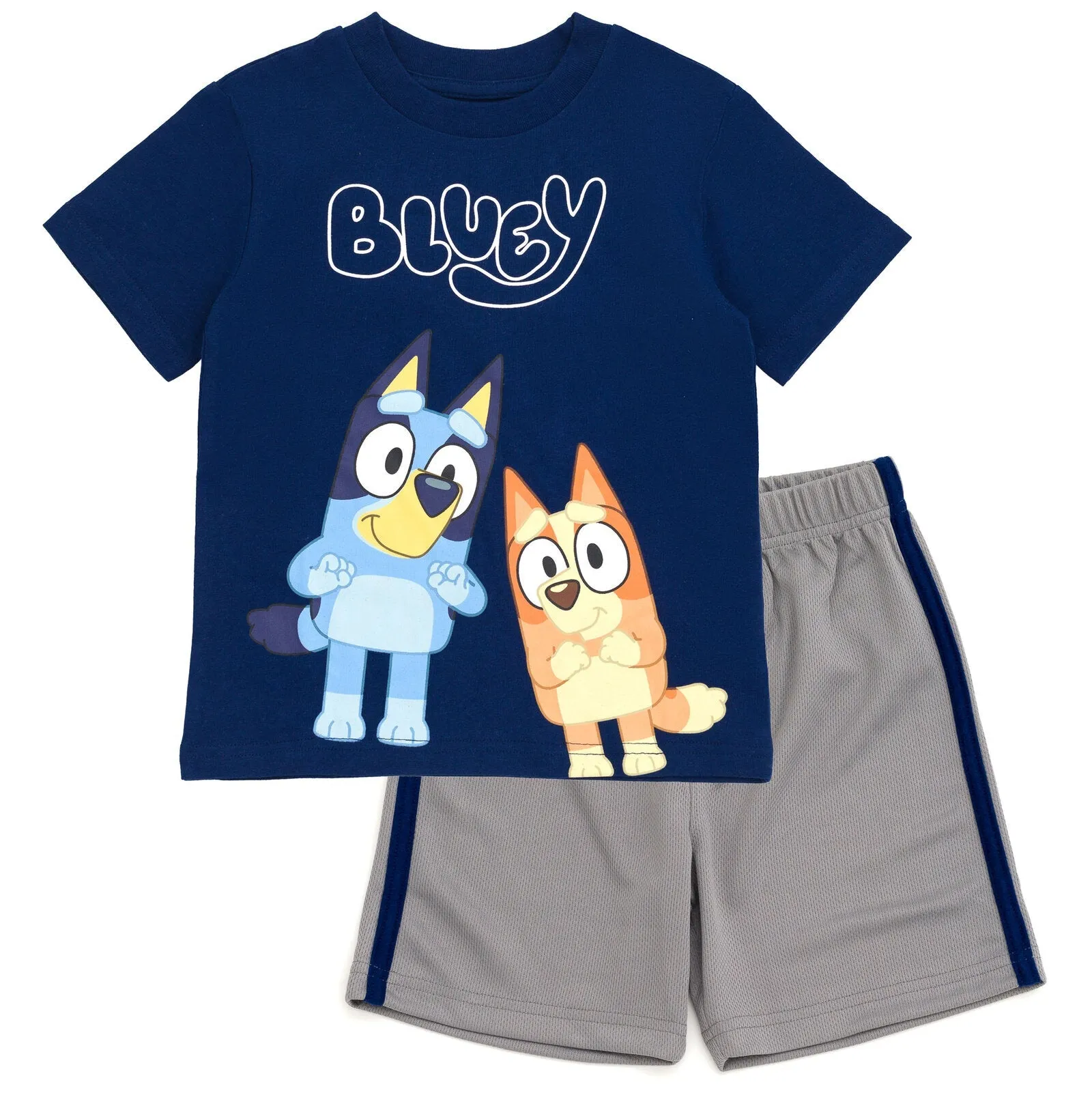Bluey T-Shirt and Athletic Mesh Shorts Outfit Set