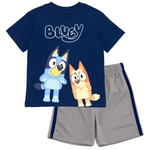 Bluey T-Shirt and Athletic Mesh Shorts Outfit Set