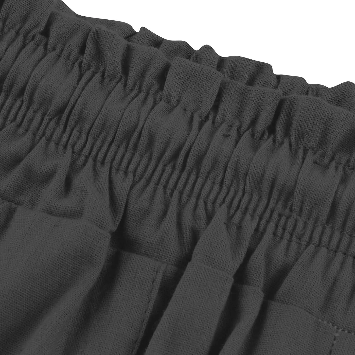Bootcut Linen Pants Women Elastic Drawstring Low Waisted Lounge Pants with Pockets Casual Relaxed Fit Vacation Trousers