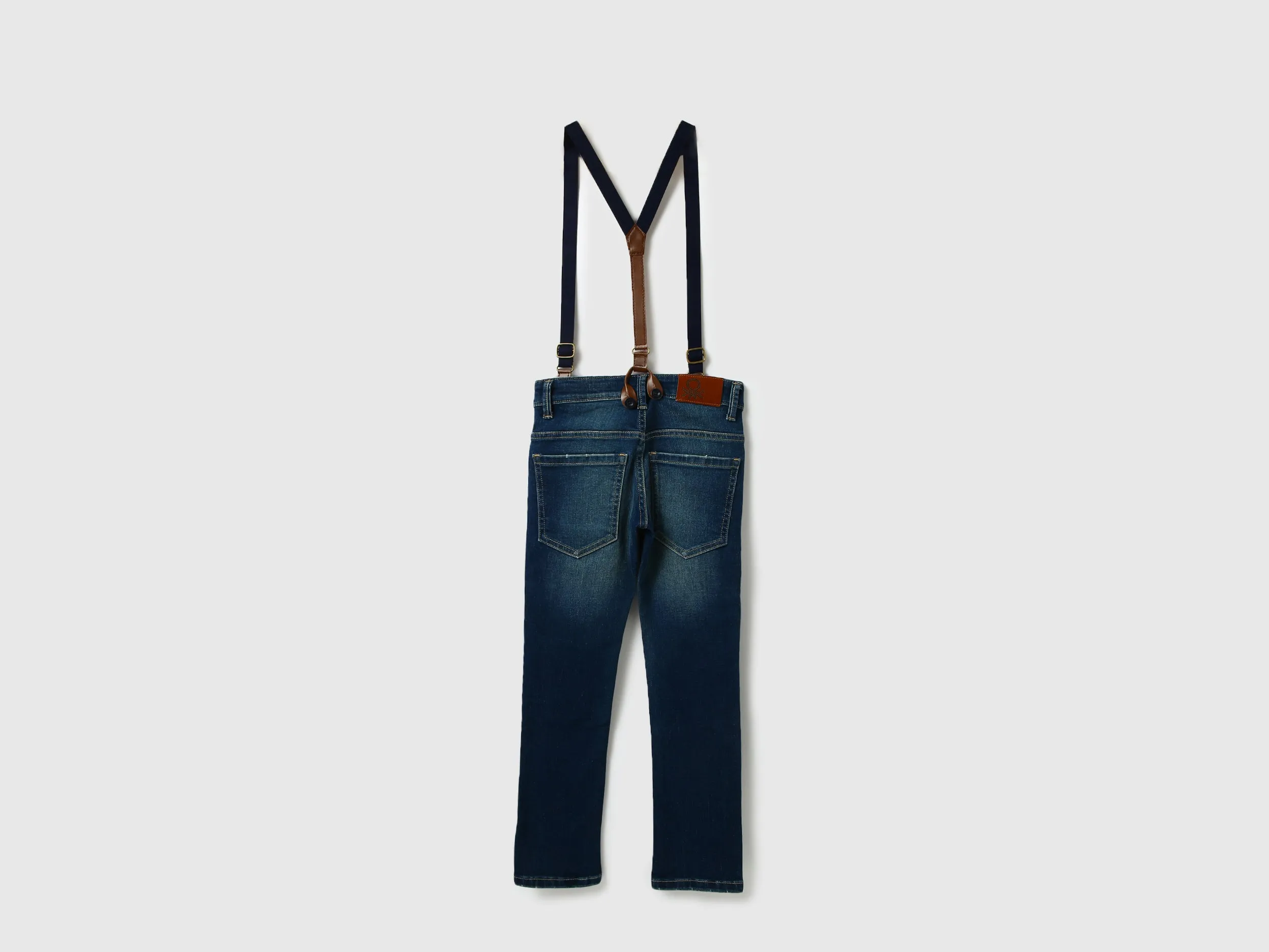Boys Solid Regular Fit Dungaree