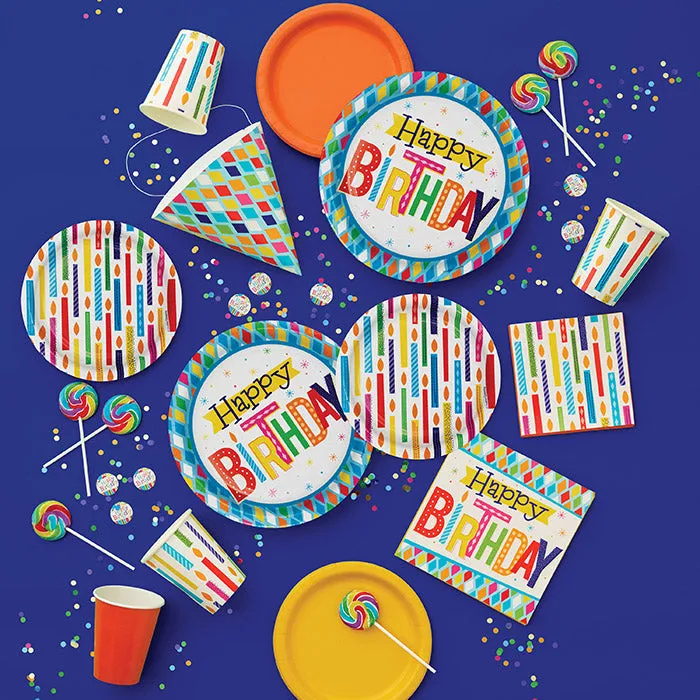 Bright Birthday Beverage Napkins (16/Pkg)