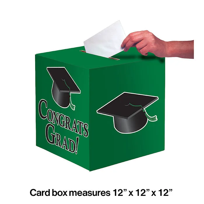 Bulk Graduation Card Boxes Green (6 per Case)