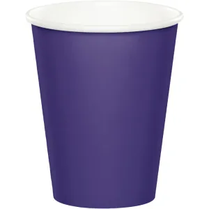 Bulk Purple 9 oz Hot & Cold Paper Cups (240 per Case)