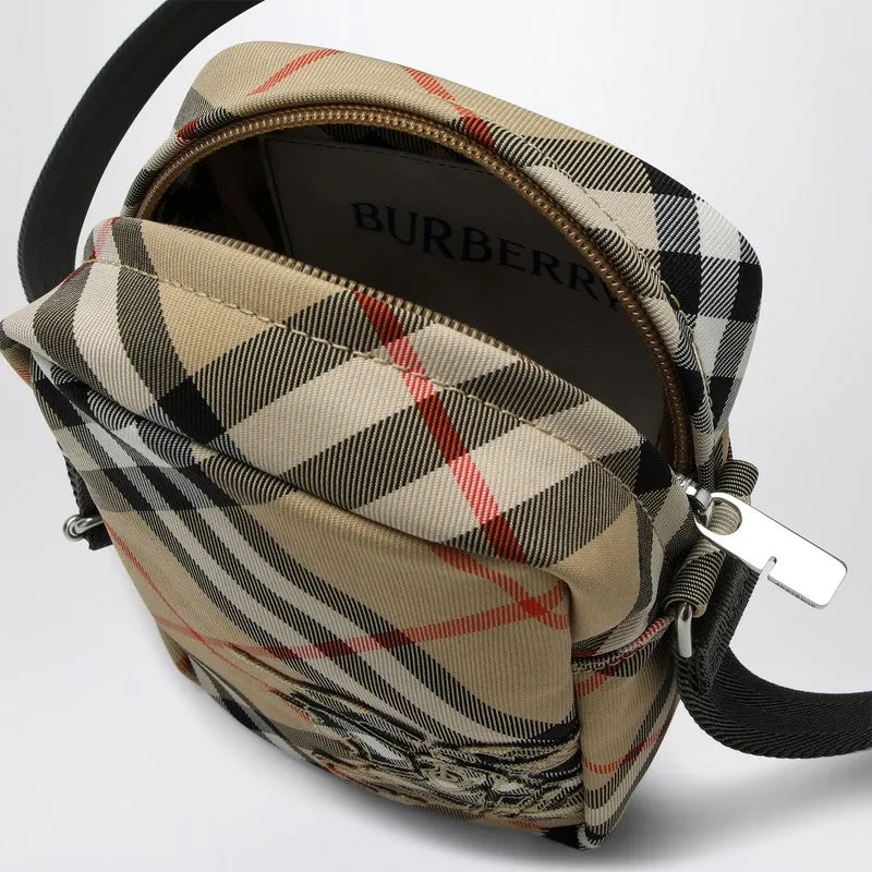 Burberry Mobile Phone Case With Shoulder Strap Check Men