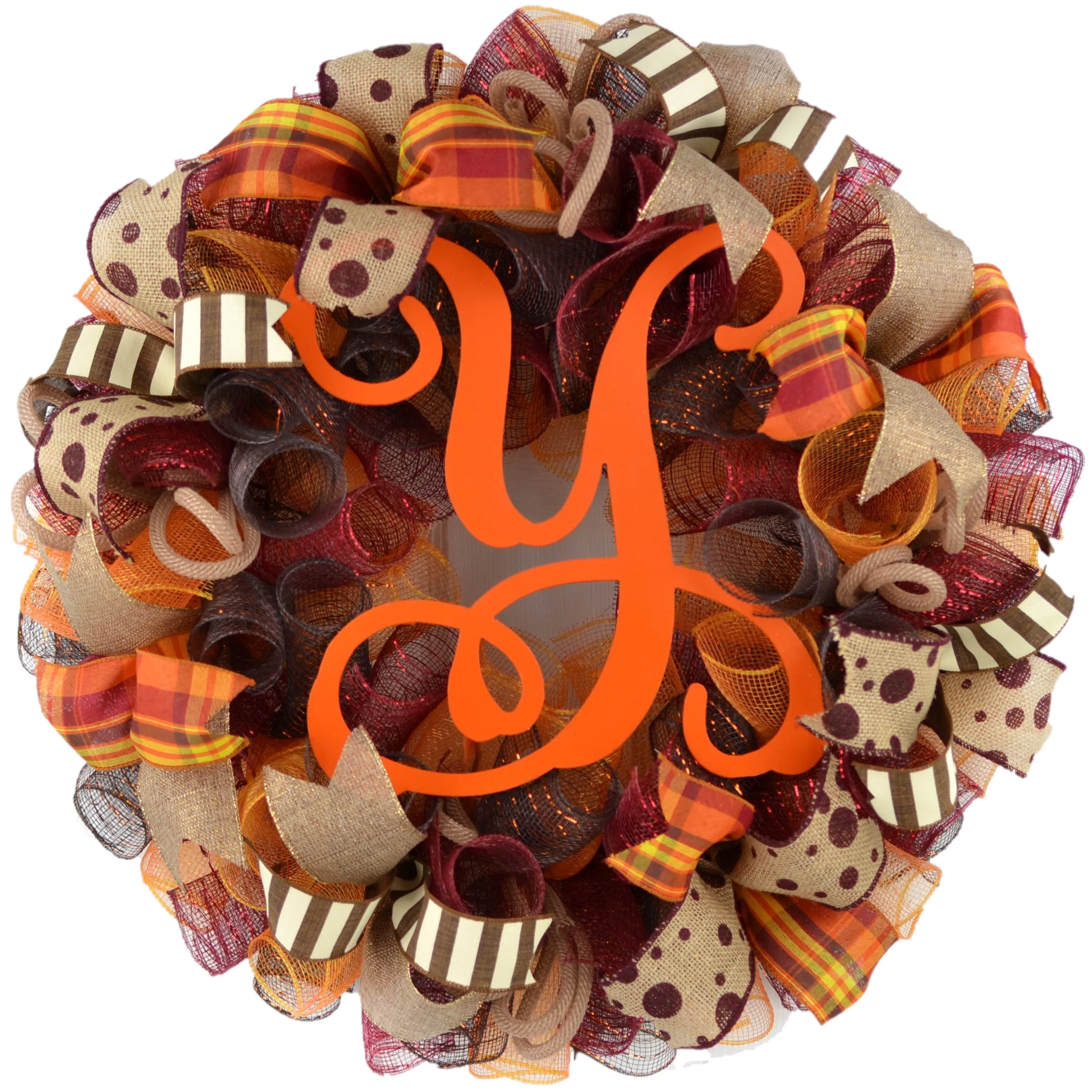 Burgundy Wreaths for Front Door, Thanksgiving Wreath : F2