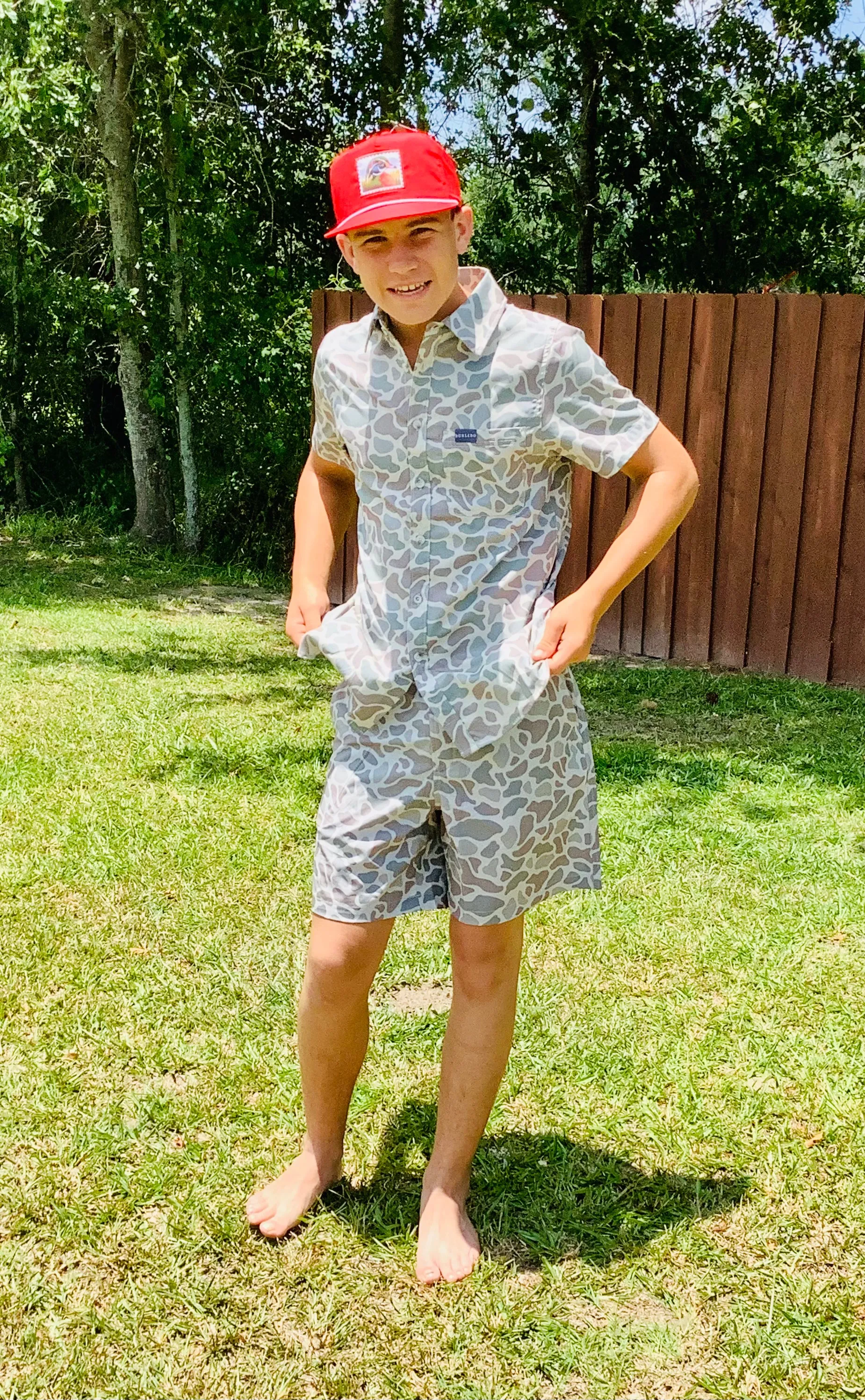 Burlebo- Performance Shorts Old School Camo