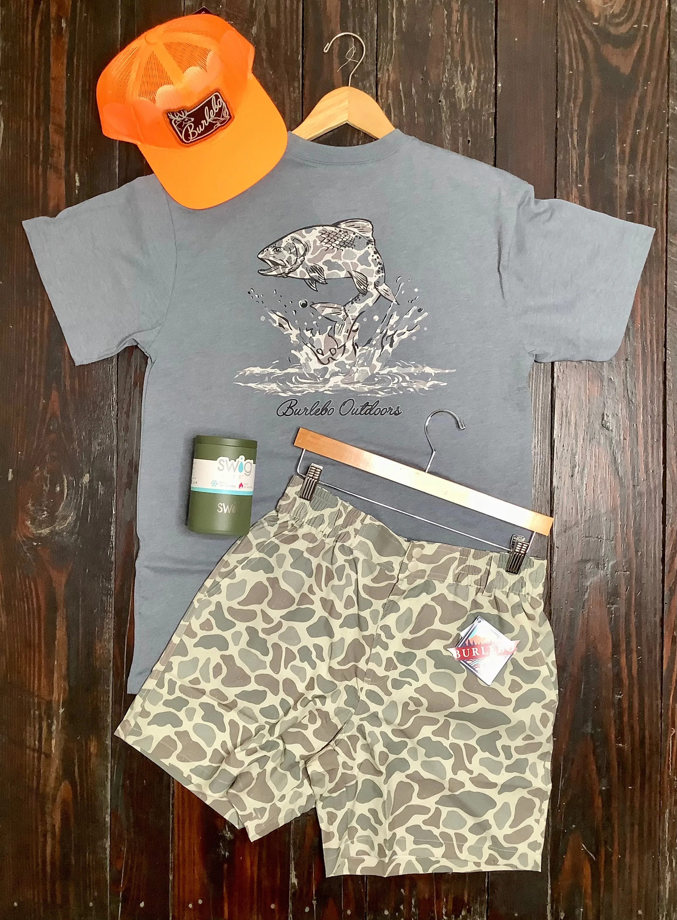 Burlebo- Performance Shorts Old School Camo