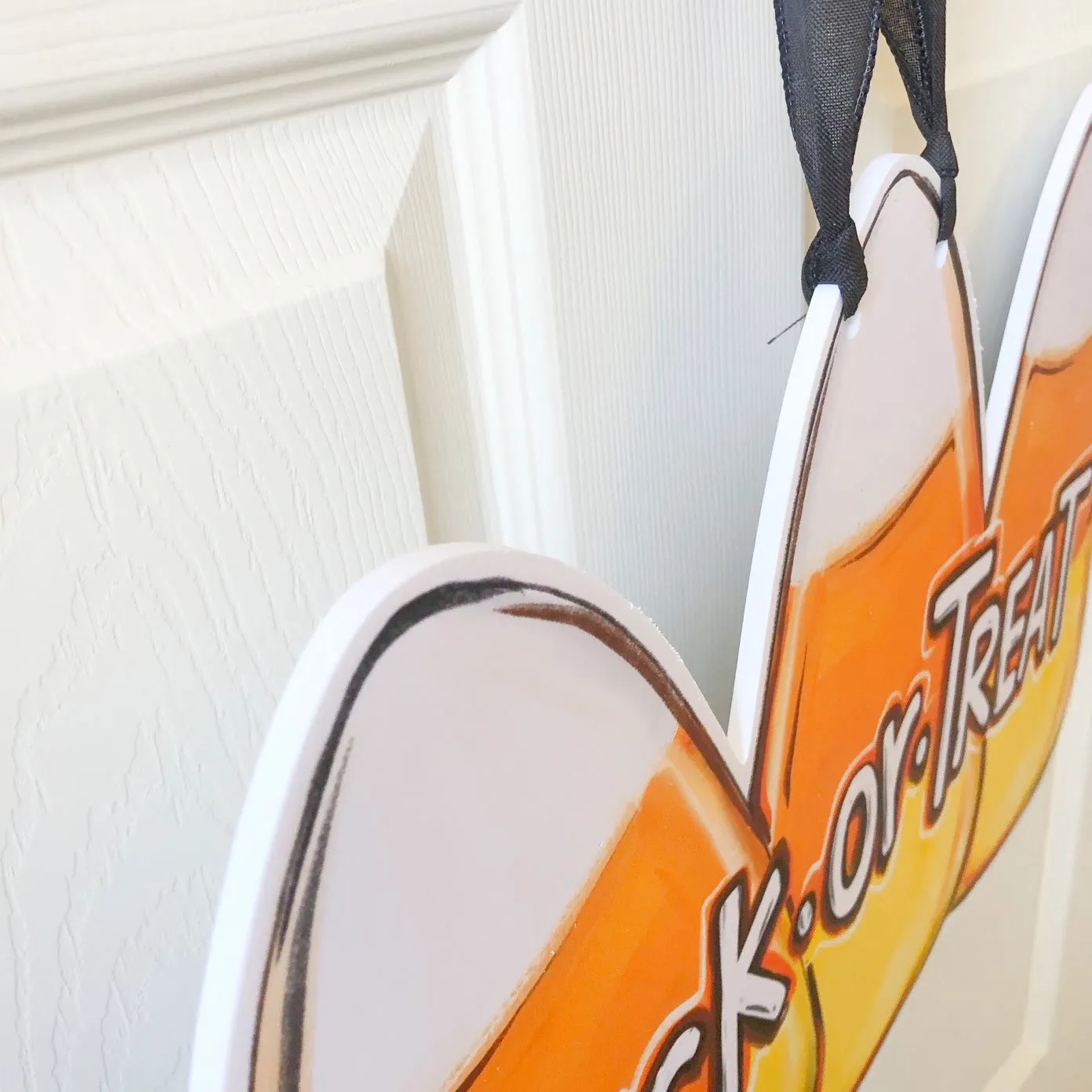 Candy Corn Trick-or-Treat Door Hanger