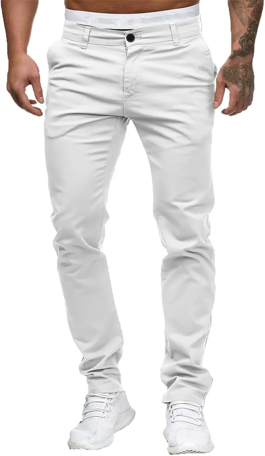 Cargo Pants for Men Big and Tall for Men Relaxed Fit Casual Slim Beach Work Streetwear Khaki Baggy Pants with Zipper